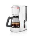 Produktbild: Bosch Filterkaffeemaschine MyMoment TKA2M111, Glaskanne 1,25 L, für 10-15 Tassen, 40min Warmhaltefunktion, Tropfstopp, schwenkbarer Filterträger, abnehmbarer Wassertank, 1200 Watt, Weiß matt