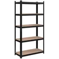 Produktbild: SONGMICS Schwerlastregal Standregal, 1-tlg., 180 x 90 x 40 cm, bis 875 kg belastbar, 5 verstellbare Ablagen schwarz 90 cm x 180 cm x 40 cm