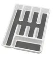 Produktbild: WENKO Besteckkasten Anti-Rutsch 5 Fächer, Besteckeinsatz für Schubladen, 5 x 36.5 x 26.5 cm Weiß