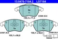 Produktbild: Bremsbelagsatz Scheibenbremse ATE Ceramic 13.0470-7184.2 für VW AUDI PASSAT SEAT