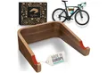 Produktbild: madeco Fahrradwandhalterung FlyBike Fahrrad Wandhalterung Holz - Design Fahrradhalter für Wohnung (mit Fischer Dübeln und Wollfilz Rahmenschutz), für Rennrad, Gravel Bike, Mountainbike, Fixie
