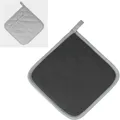 Produktbild: Metaltex Topflappen 22 cm antislip Baumwolle/Kautschuk Untersetzer grau schwarz