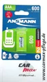 Produktbild: ANSMANN Phone Akku DECT Telefon Micro 550mAh NiMH 2erBlister NEU/OVP