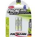 Produktbild: ANSMANN Dect - Batterie 2 x AAA-Typ - NiMH - 550 mAh