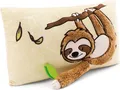 Produktbild: NICI Kinder Kissen Faultier Slobby 43x25cm braun - Flauschiges Kuschelkissen für Kinder und Kuscheltierliebhaber: ideal für Zuhause, Kindergarten oder unterwegs - 61216