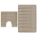 Produktbild: vidaXL Handgewebtes Badematten-Set Jute Stoff Natur und Weiß