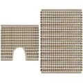 Produktbild: Vidaxl Handgewebtes Badematten-set Jute Stoff Natur Und Weiß