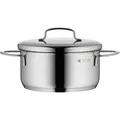 Produktbild: WMF Kochtopf Bratentopf Induktion 16cm klein Metalldeckel 1,5l Mini Edelstahl (16 cm, Bräter + Schmortopf, Kochtopf, Edelstahl) (07 1676 6040)