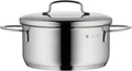 Produktbild: WMF Mini Kochtopf klein 16cm, Metalldeckel, Bratentopf Induktion 1,5l, Cromargan