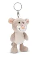 Produktbild: NICI 49868 Schlüsselanhänger Maus 10cm grau-Nachhaltiger Begleiter Kuscheltieranhänger mit Schlüsselring für Schlüsselband, Schlüsselbund & Schlüsselhalter