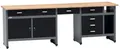 Produktbild: Küpper Werkbank 12289, 240x84x60 cm, 6 Schubladen, 2 Türen, 300 kg Traglast, 30 mm massive Buchenarbeitsplatte