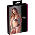 Produktbild: Hebe-BH und Slip ouvert aus Satin – luxuriöses Lingerie-Set von Cottelli LINGERIE