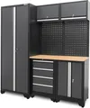 Produktbild: Werkstatteinrichtung Werkstatt Schranksystem 8-teilig Serie 450 Grau – Effiziente Organisation für Profi- und Hobby-Werkstätten
