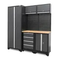 Produktbild: Weber Werkstatt Schranksystem Serie 450 8-teilig grau Werkzeugwand Werkstattwand