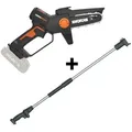 Produktbild: Worx Nitro WG325E - Akku-Handkettensäge + Verlängerungsstange - AKKU UND LADEGERÄT NICHT ENTHALTEN