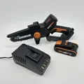 Produktbild: WORX Mini-Akku-Kettensägen-Gartenschere 20 V WG325E, bürstenlos, 12 cm Führung,