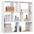 Produktbild: eSituro Bücherregal weiß Würfelregal Standregal Regal 7 offene Fächer horizontal vertikal oder kopfüber verwendbar für Wohnzimmer Schlafzimmer Büro