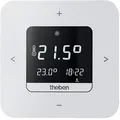 Produktbild: Theben RAMSES 812 top3 Digital-Uhrenthermostat Tagesprogramm, Wochenprogramm, Wandaufbau, 230 V, Netzversion, App, Display, Raumthermostat, 3 individuell programmierbare Wochenprogramme, Komfortfunktion, ECO, Absenkfunktion, externer Eingang