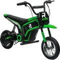 Produktbild: Homcom - Elektro Motorrad Kinder Elektromotorrad Mit 24v 350w Motor, 8-16 Kmh Geschwindigkeitsmodus, 12 Zoll Luftreifen, Elektromotorrad Mit Musik Scheinwerfer, Moto Cross Für Kinder 8–12 Jahre Grün