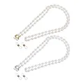 Produktbild: Be In Your Mind 2 Stücke Perlen Brillenkette Metallische in Verschiedenen Farben - Dekorative Zubehör für Frauen Damen Mädchen Accessoires
