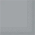 Produktbild: Mank Serviette Tissue in Grau, 33 x 33 cm, 1/4 Falz, 100 Stück