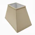 Produktbild: B&S Lampenschirm rechteckig Samtoptik | Beige | Trapez | H 18 X L30X B20