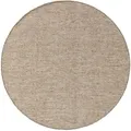 Produktbild: benuta Pure Wollteppich Rocco Taupe ø 100 cm rund - Naturfaserteppich aus Wolle