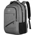 Produktbild: MATEIN Laptop Rucksack Herren 17 Zoll, Großer Wasserfester Rucksack Herren, Laptoprucksack Arbeit Business Schulrucksack Teenager, Anti Diebstahl TSA Backpack Daypack, Grau