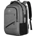 Produktbild: Großer Wasserfester Laptop Rucksack für Herren 17 Zoll mit USB Anschluß