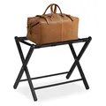 Produktbild: Relaxdays Kofferständer klappbar, Holz Gepäckablage, HBT: 54,5 x 66 x 44 cm, Kofferhocker für Hotel & Zuhause, schwarz, 10029974_46