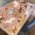 Produktbild: Kinder-Schreibtischunterlage im Pferdedesign |Close Up | 60 x 40 cm | Abwischbar