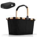 Produktbild: reisenthel SET carrybag Korb frame gold black BK7041 + Cover schwarz BP7003