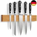 Produktbild: LARHN Magnetleiste Messer aus Bambus mit Extra Starkem Magnet - 40cm -