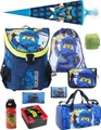 Produktbild: Lego Ninjago Schulranzen Set 10-tlg. EASY JAY Ranzen 1. Klasse mit Sporttasche und Schultüte Ninja Blau