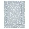Produktbild: ALVI Krabbeldecke Zootiere puderblau 100 x 135 cm