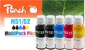 Produktbild: Peach 321285 Druckerpatrone 5 Stück(e) Kompatibel Standardertrag Schwarz, Cyan, Magenta, Gelb