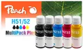 Produktbild: Peach PI300-1008 Peach Patrone HP CISS GT51/52 MultiPack Plus remanufactured