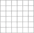 Produktbild: Gitter 5 x 5 cm Maschenweite - Maße: 20 x 20 cm