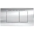 Produktbild: Geberit Twinline Betätigungsplatte für Toilette glänzender Chrom-mattchrom 115.899.KH.1