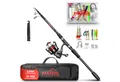 Produktbild: Paradox Fishing Spinnrute Komplett Angelset Teleskop + 3000 Angelrolle mit Schnur und Ködern, (2,10m 10-30g, 2,40m 15-40g, 2,70m 20-50g), inkl. Transporttasche Köderset