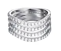 Produktbild: Esprit Essential Damen-Ring ES-GLEAMING WAVE 925 Silber rhodiniert Zirkonia transparent