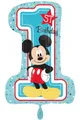 Produktbild: Mickey 1st Birthday Folienballon 48 x 71cm Heliumballon