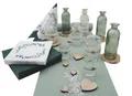Produktbild: ZauberDeko Tischdeko Herz Salbei Eukalyptus Holz Creme Hochzeit 20 Personen