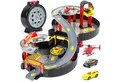 Produktbild: kinderplay Spiel-Parkgarage Parkgarage Spielset – Autos & Helikopter – Kinder 3+ – Klappbar (Set)
