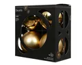 Produktbild: Kaemingk Weihnachtskugeln Glas 10cm 4 Stück - matt & glänzend - Große Christbaumkugeln Weihnachtsbaumkugeln für Weihnachten - Christbaumschmuck & Weihnachtsbaumschmuck - Hellgold