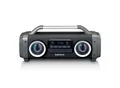 Produktbild: Lenco SPR-100BK - Spritzwasserfester Bluetooth-Lautsprecher UKW Radio USB und SD mit Lichteffekten - Schwarz