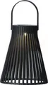 Produktbild: Solar Laterne Kunststoff D.14.5cm H.18.5cm schwarz/warmes weiß