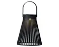 Produktbild: Lumineo Solar Gartenleuchte Laterne 14x18cm Kunststoff - LED Solarleuchte für Garten Balkon - Hängeleuchte Außenleuchte - Solarlampen für Außen hängend als Gartendeko Balkondeko - Schwarz Warmweiß