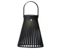 Produktbild: Solar Laterne Kunststoff Dauerbetrieb D.14.5cm H.18.5cm schwarz/warmes weiß
