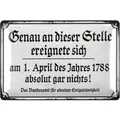 Produktbild: LANOLU Retro Blechschild, lustiges Sprüche Schild für Männer, Kneipen Deko und Garten, geprägt und gestanzt, 20x30 cm